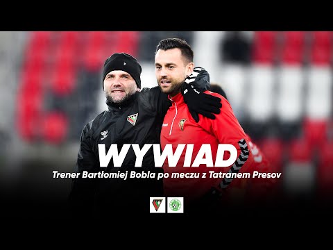 Read more about the article WYWIAD | Trener Bartłomiej Bobla po sparingu z Tatranem Presov