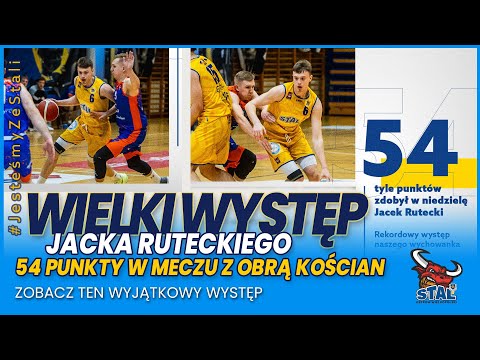 You are currently viewing Wielki występ Jacka Ruteckiego. 54 punkty w meczu z Obrą Kościan. Zobacz ten wyjątkowy występ