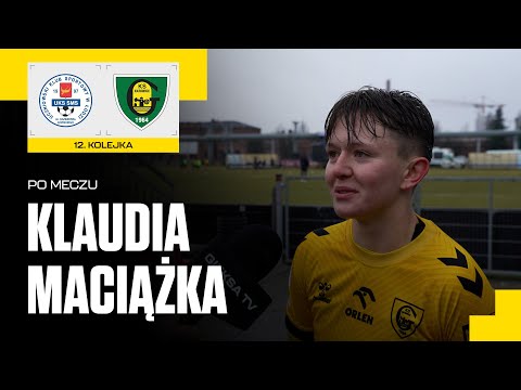 You are currently viewing Klaudia Maciążka po meczu Grot SMS Łódź – GKS Katowice 0:1 (01.03.2025)