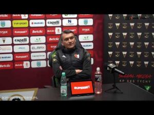 Read more about the article 23. kolejka Betclic 1 Liga: Konferencja prasowa po meczu GKS Tychy – Pogoń Siedlce 2:0