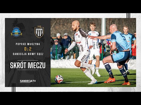Read more about the article Puchar Polski PPN Nowy Sącz: Poprad Muszyna – Sandecja Nowy Sącz 0:2 (0:1), skrót meczu | 18.03.2025