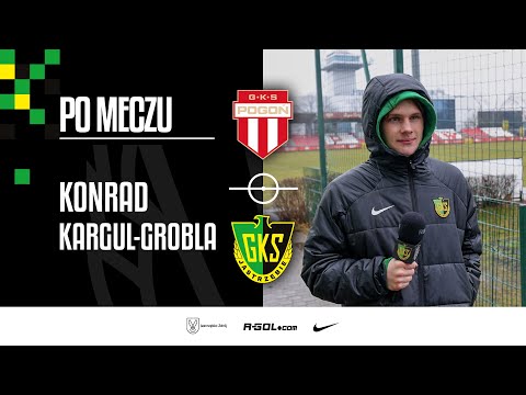 Read more about the article [GKS TV] Konrad Kargul-Grobla po meczu Pogoń Grodzisk Mazowiecki – GKS Jastrzębie