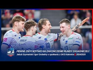 Read more about the article PEWNE ZWYCIĘSTWO NA ZAKOŃCZENIE RUNDY ZASADNICZEJ | Jakub Szymański i Igor Grobelny o meczu z GKS-em