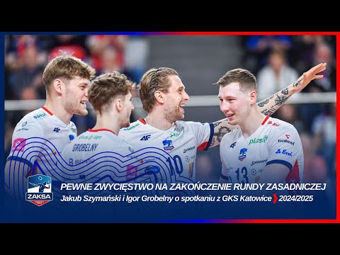 You are currently viewing PEWNE ZWYCIĘSTWO NA ZAKOŃCZENIE RUNDY ZASADNICZEJ | Jakub Szymański i Igor Grobelny o meczu z GKS-em