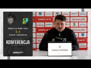 Read more about the article Sandecja Nowy Sącz – Siarka Tarnobrzeg 0:0, pomeczowa konferencja prasowa | 05.04.2025