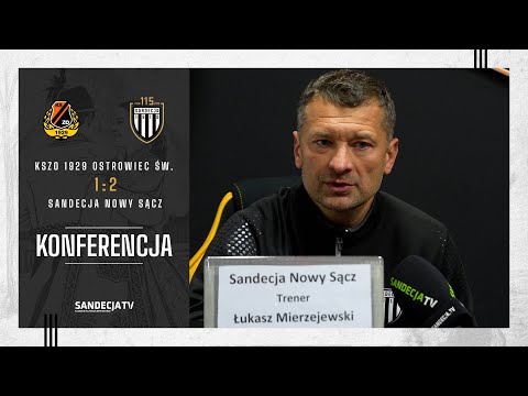 You are currently viewing KSZO Ostrowiec Świętokrzyski – Sandecja Nowy Sącz 1:2(0:1), pomeczowa konferencja prasowa | 13.04.25