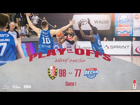 You are currently viewing SKRÓT MECZU | 1 RUNDA PLAY-OFF | Enea Abramczyk Astoria Bydgoszcz 98:77 Decka Pelplin | GAME 1