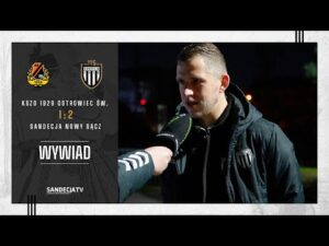 Read more about the article KSZO Ostrowiec Świętokrzyski – Sandecja Nowy Sącz 1:2(0:1), wywiad z Rafałem Wolsztyńskim | 13.04.25