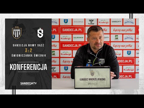 You are currently viewing Sandecja Nowy Sącz – Świdniczanka Świdnik 3:2 (2:1), pomeczowa konferencja prasowa | 19.04.2025