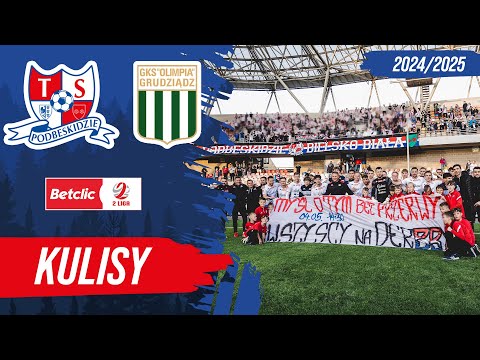 Read more about the article TARARARA BUM! PODBESKIDZIE – OLIMIPIA GRUDZIĄDZ 2:1 KULISY MECZU Betclic 2 Liga