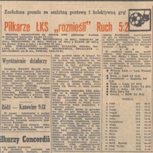 Read more about the article Bilans meczów z Ruchem Chorzów