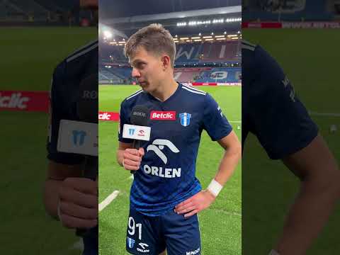 Read more about the article Strzelec dwóch bramek Gleb Kuchko po meczu #WISWPŁ 🗣️👏