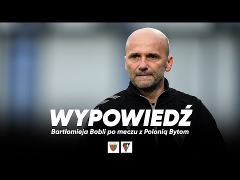 Read more about the article WYPOWIEDŹ | Bartłomiej Bobla po meczu Polonia Bytom – Zagłębie Sosnowiec (0:1)