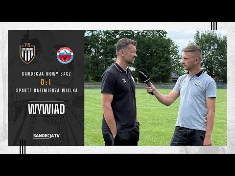 You are currently viewing Sandecja Nowy Sącz – Sparta Kazimierza Wielka 0:1 (0:1), rozmowa z trenerem Mierzejewskim | 28.06.25