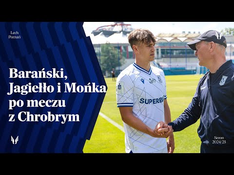 Read more about the article WYPOWIEDZI | Barański, Jagiełło i Mońka po meczu z Chrobrym Głogów