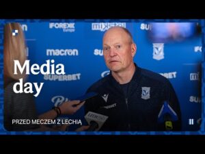 Read more about the article MEDIA DAY | Trener Niels Frederiksen i Filip Szymczak przed meczem z Lechią