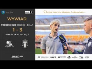 Read more about the article Podbeskidzie Bielsko-Biała – Sandecja Nowy Sącz 1:3 (0:1), rozmowa z Danielem Pietraszkiewiczem