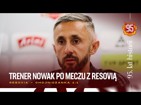 Read more about the article Trener Damian Nowak po meczu z Resovią Rzeszów (1:1 | 27.07.2025)