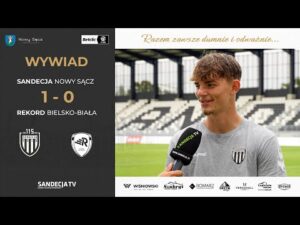 Read more about the article Sandecja Nowy Sącz – Rekord Bielsko-Biała 1:0 (1:0), wywiad z Mateuszem Jeleniem | 09.08.2025