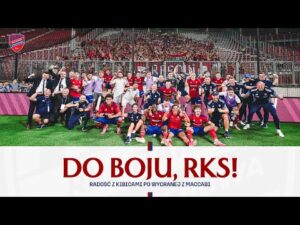 Read more about the article Radość z kibicami po wygranej z Maccabi