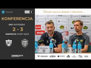 Read more about the article GKS Jastrzębie – Sandecja Nowy Sącz 2:3 (2:2), pomeczowa konferencja prasowa | 15.08.2025
