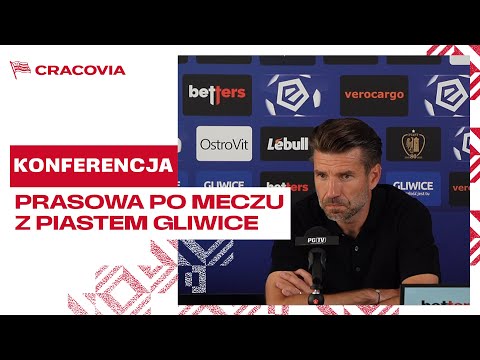 You are currently viewing MYŚLĘ, ŻE TO ZASŁUŻONY WYNIK | Konferencja prasowa po meczu z Piastem Gliwice