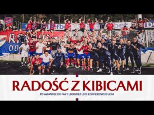 Read more about the article RADOŚĆ Z KIBICAMI po awansie do fazy ligowej Ligi Konferencji UEFA