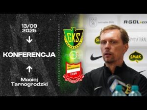 Read more about the article [GKS TV] Maciej Tarnogrodzki na konferencji prasowej po meczu GKS Jastrzębie – Chojniczanka Chojnice