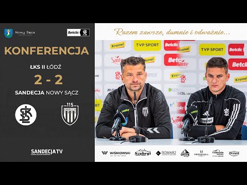 Read more about the article ŁKS II Łódź – Sandecja Nowy Sącz 2:2 (1:0), pomeczowa konferencja prasowa | 16.09.2025