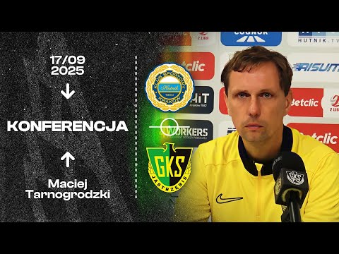 Read more about the article [GKS TV] Maciej Tarnogrodzki na konferencji prasowej po meczu Hutnik Kraków – GKS Jastrzębie