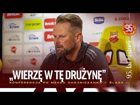 You are currently viewing Chojniczanka – Śląsk II Wrocław 2:4 (konferencja | 20.09.2025)