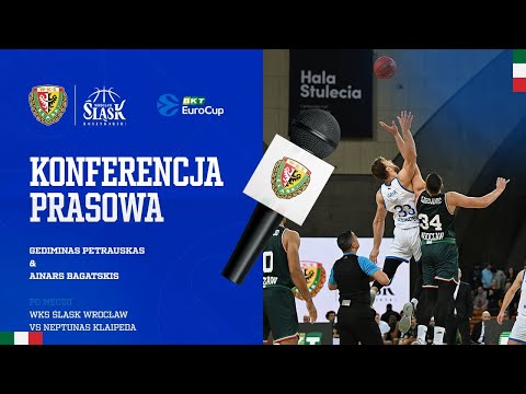 Read more about the article Konferencja Prasowa po meczu WKS Śląsk Wrocław – BC Neptūnas Klaipėda