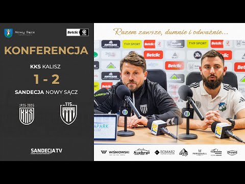 You are currently viewing KKS Kalisz – Sandecja Nowy Sącz 1:2 (1:0), pomeczowa konferencja prasowa | 03.10.2025
