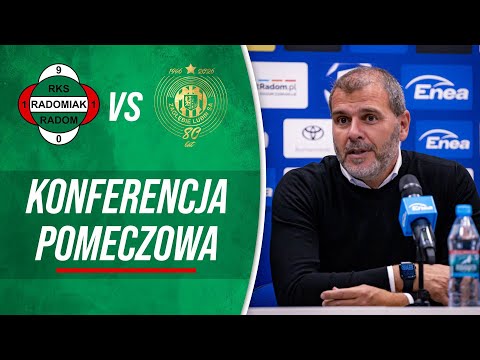 Read more about the article Konferencja prasowa po meczu Radomiak Radom – KGHM Zagłębie Lubin 3:1 [RADOMIAK.TV]