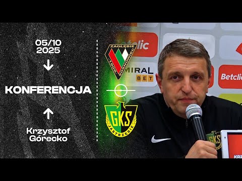 Read more about the article [GKS TV] Krzysztof Górecko na konferencji prasowej po meczu Zagłębie Sosnowiec – GKS Jastrzębie