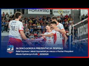 Read more about the article SŁODKO-GORZKA PREZENTACJA ZESPOŁU | Rafał Szymura i Jakub Szymański po meczu o Puchar Prezydent K-K