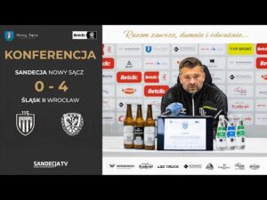 Read more about the article Sandecja Nowy Sącz – Śląsk II Wrocław 0:4 (0:2) | pomeczowa konferencja prasowa | 21.10.2025