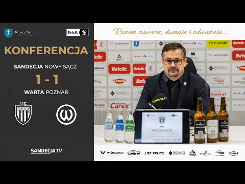 You are currently viewing Sandecja Nowy Sącz – Warta Poznań 1:1 (0:0) | pomeczowa konferencja prasowa | 26.10.2025