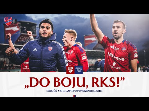 Read more about the article Radość z kibicami po wygranej z Lechią