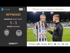 Read more about the article Sandecja Nowy Sącz – Warta Poznań 1:1 (0:0) | rozmowa z Rafałem Wolsztyńskim | 26.10.2025