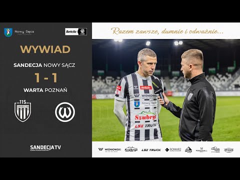 You are currently viewing Sandecja Nowy Sącz – Warta Poznań 1:1 (0:0) | rozmowa z Rafałem Wolsztyńskim | 26.10.2025