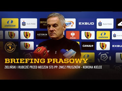 You are currently viewing Jacek Zieliński i Slobodan Rubezić przed meczem STS PP: Znicz Pruszków – Korona Kielce