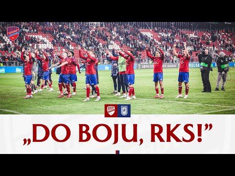 You are currently viewing Wspólna radość z kibicami po wygranej na otwarcie #UECL!