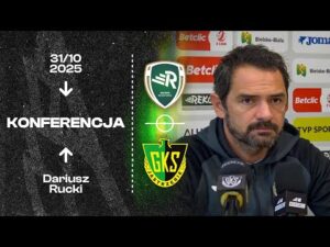 Read more about the article [GKS TV] Dariusz Rucki na konferencji prasowej po meczu Rekord Bielsko-Biała – GKS Jastrzębie