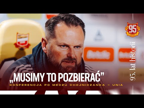 You are currently viewing Chojniczanka – Unia Skierniewice 1:2 (konferencja | 07.11.2025)