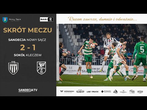 You are currently viewing Sandecja Nowy Sącz – Sokół Kleczew 2:1 (0:1) | skrót meczu | 07.11.2025