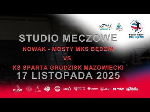 Read more about the article Studio meczowe – Nowak-Mosty MKS Będzin vs KS Sparta Grodzisk Mazowiecki – 17 listopada 2025