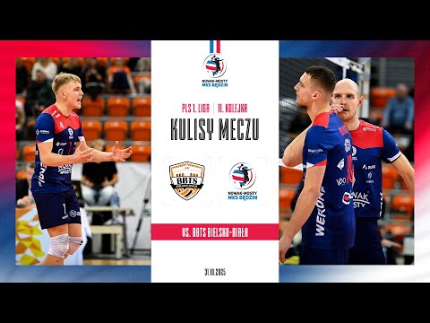 Read more about the article Kulisy meczu BBTS Bielsko-Biała – Nowak-Mosty MKS Będzin | 11. kolejka PLS 1. Liga 2025/2026