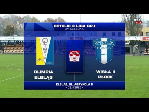 Read more about the article SKRÓT: Olimpia Elbląg 2:1 Wisła II Płock | 15. Kolejka | 2025/26