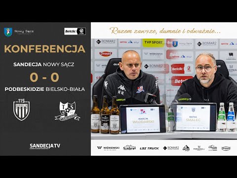 You are currently viewing Sandecja Nowy Sącz – Podbeskidzie Bielsko-Biała 0:0 | pomeczowa konferencja prasowa | 23.11.2025